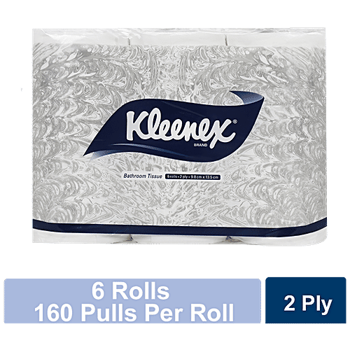 Buy Kleenex Toilet Rolls 2 Ply, 100 Virgin Pulp, Highly Absorbent