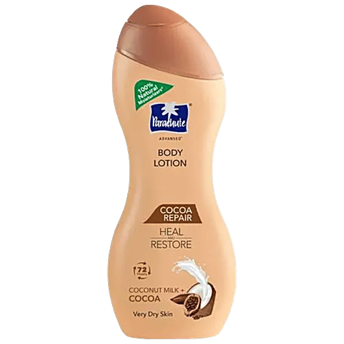 Parachute Advansed Body Lotion, 100% Natural Moisturiser, Cocoa Butter, 250 ml Bottle 