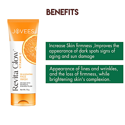 Buy Jovees Revita Glow Vitamin C Rejuvenating Face Wash, Infused With