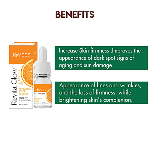 Buy Jovees Revita Glow Vitamin C Revitalizing Face Serum, Infused