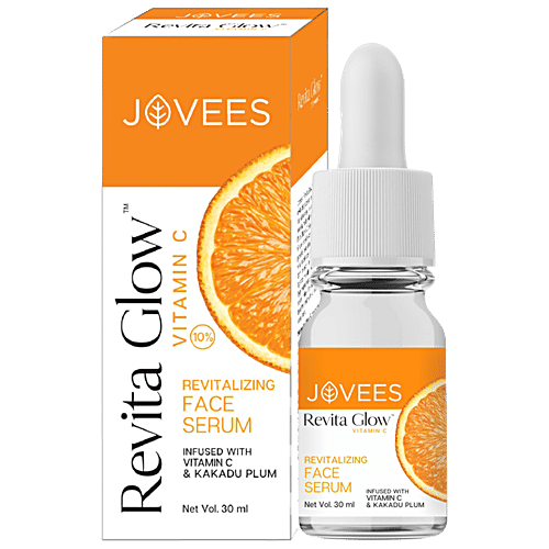 Jovees Revita Glow Vitamin C - Revitalizing Face Serum, Infused With Kakadu Plum, 30 ml  
