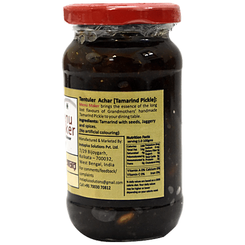 Menu Maker Tentuler Aachar/Tamarind Pickle, 250 g Jar 