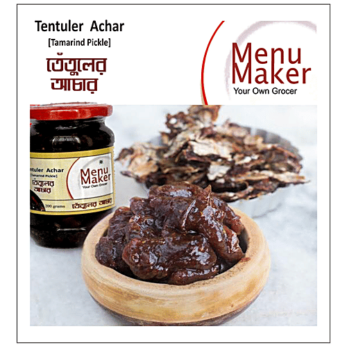Menu Maker Tentuler Aachar/Tamarind Pickle, 250 g Jar 