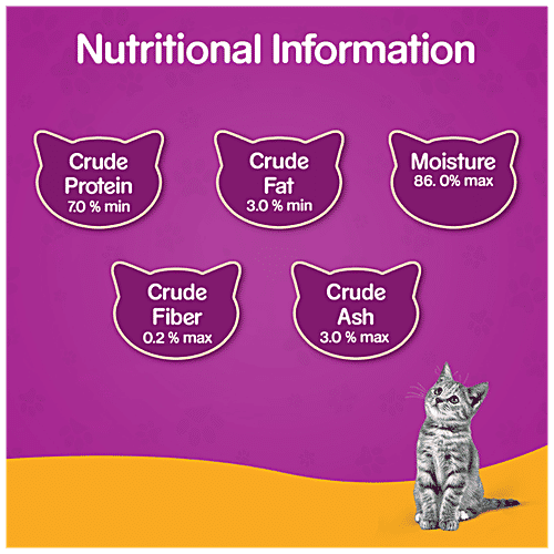 Buy Whiskas Wet Cat Food Adult, +1 Year, Chicken In Gravy, Balanced