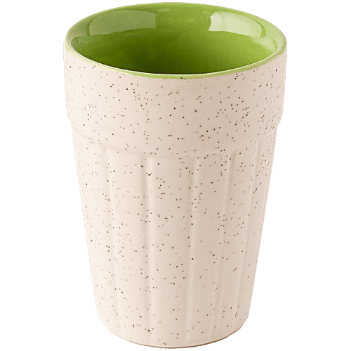 bb home Earth Tea/Chai Ceramic Kutting Glasses - Hand Crafted Ceramic, Gradient Multicolour, 100 ml (Set of 6) 