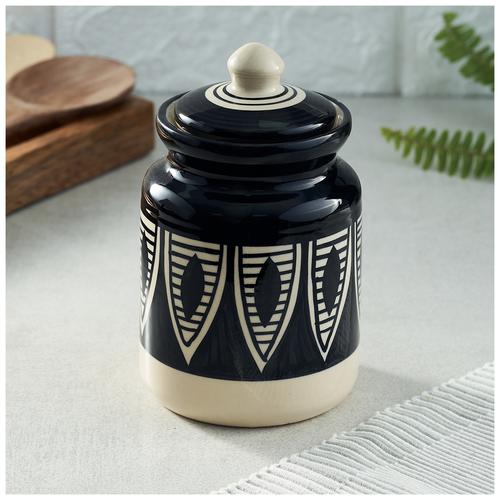 Bb Home Earth Ceramic Storage Jar, Ceramic Storage Jars With Lids