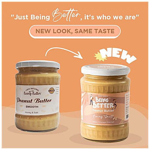Buy Being Better Peanut Butter Bee My Smooth Honey & Himalayan Pink