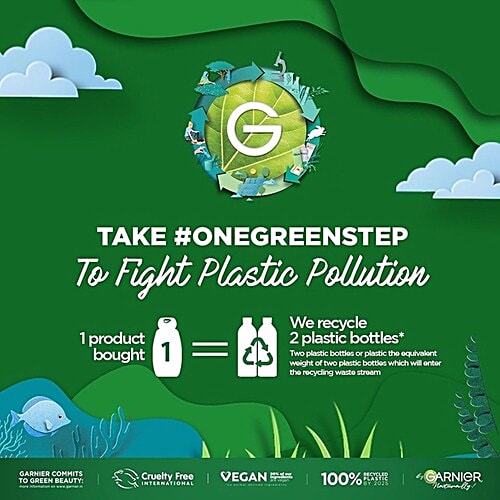 Garnier Men Men Turbo Bright Facewash - 2 In 1, Anti-Pollution & Skin Brightening With Charcoal, 150 g (Pack of 2) 