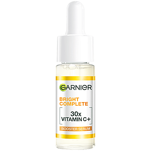 Garnier Face Serum - Bright Complete 30X Vitamin C Booster, Lightweight, For Spot Reduction, 15 ml