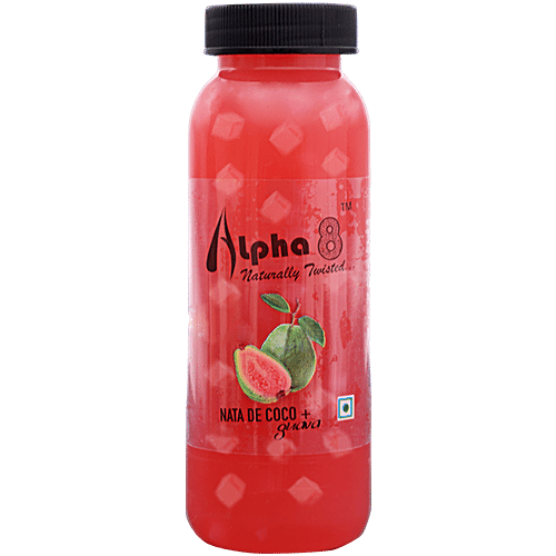 Buy ALPHA 8 Guava Juice Nata De Coco, Natural, Healthy Drink Online
