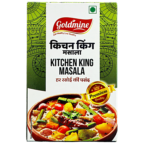 Goldmine Kitchen King Masala - All Purpose Seasoning , For Dry Veg Sabzi & Gravies, 50 g  