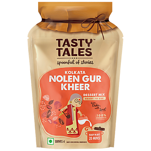 Tasty Tales Ready To Use Dessert Mix - Kolkata Nolen Gur Kheer, 140 g  