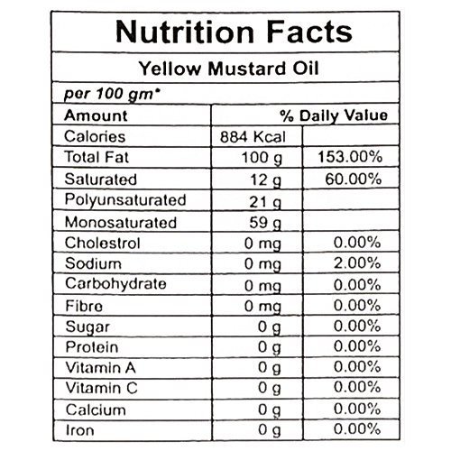 Buy Hello Healthy Organic Yellow Mustard Oil Good For Heart Health