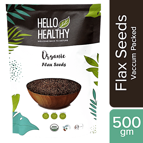 Buy Hello Healthy Organic Flax Seeds Helps Improve Digestive Health