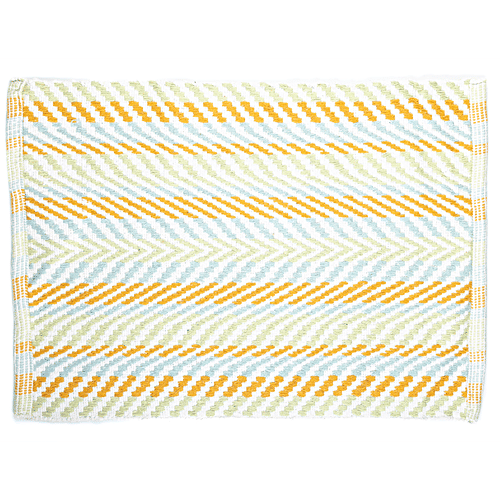 Veriza Woven Kitchen / Balcony Mat - Cotton, Durable, Easy To Clean, Off White, 1 pc  