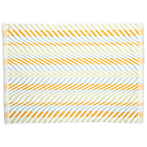 Veriza Woven Kitchen / Balcony Mat - Cotton, Durable, Easy To Clean, Off White, 1 pc  