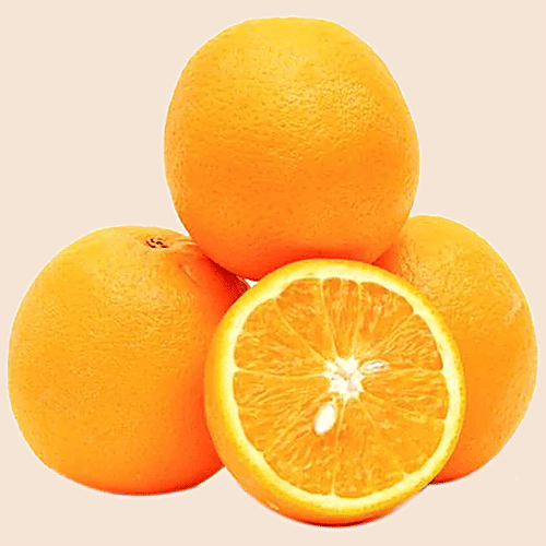 fresho! Orange - Imported Seedless, 4 pcs 450 g - 550 g 