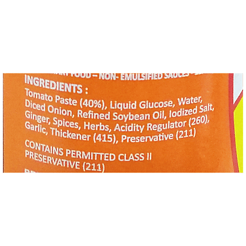 Mrs.Food Rite Pizza Pasta Sauce - With Herbs, Tangy Flavour, 275 g  