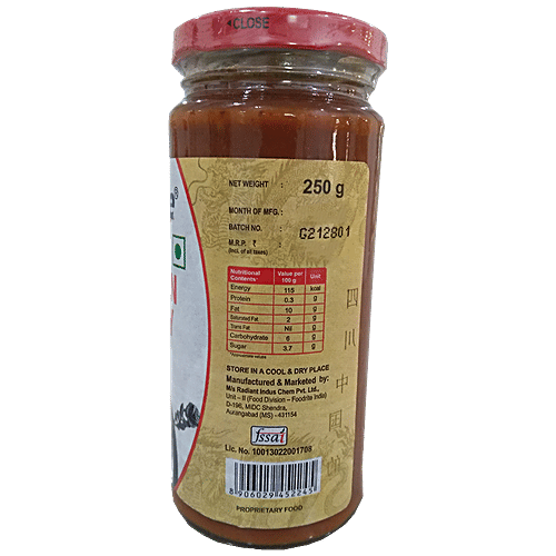 Mrs.Food Rite Szechuan Chutney - Hot & Spicy Flavour, 250 g