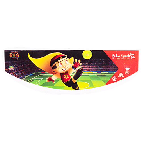 Yellow Spark Semi Circular Plastic Pencil Box - With Separator, Small, Assorted Character & Colour, 1 pc  