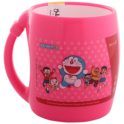 Yellow Spark Double Wall Mug - With Stylish Handle, Assorted Character & Colour, 280 ml