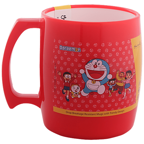 Yellow Spark Double Wall Mug - With Stylish Handle, Assorted Character & Colour, 280 ml