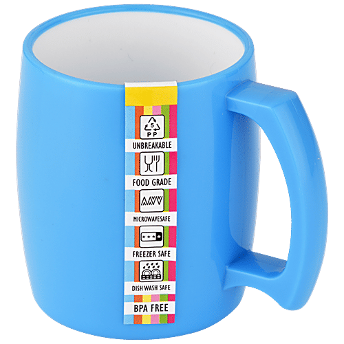 Yellow Spark Double Wall Mug - With Stylish Handle, Assorted Character & Colour, 280 ml