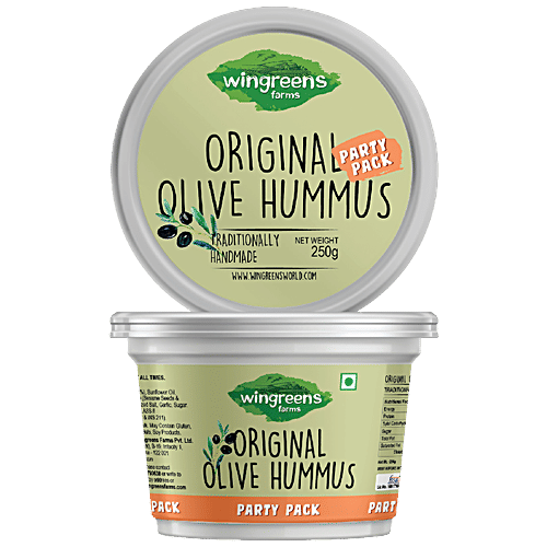 Buy Wingreens Farms Original Olive Hummus Traditionally Handmade, Rich In Vitamins & Minerals