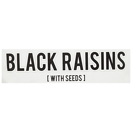 Don Monte Black Raisins With Seeds - Iron, Antioxidants Rich, Natural, Blood Purifying Dry Fruits, 200 g  