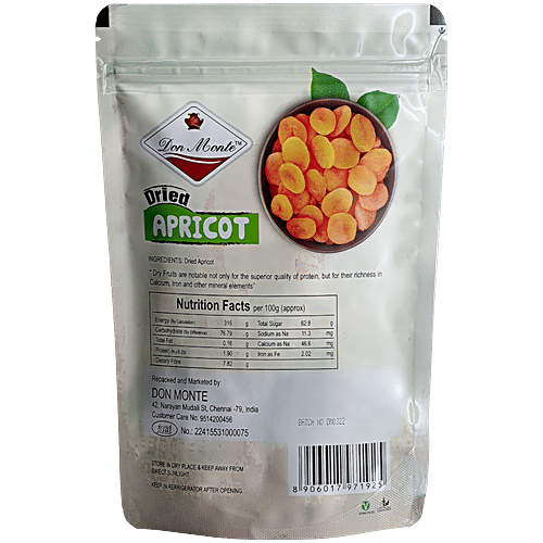 Buy DON MONTE Dried Apricots Potassium, Vitamins & Minerals Rich, Healthy Snack Online at Best
