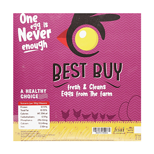 Best Buy Eggs - Wholesome, Rich In Protein, Vitamins & Amino Acids, 30 pcs  