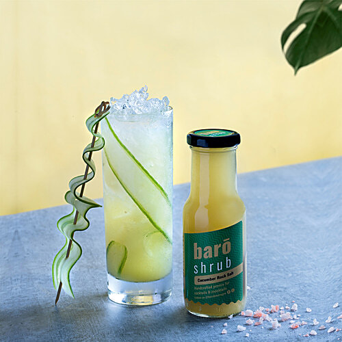 Buy Baro Shrubs Handcrafted Premix For Cocktails & Mocktails Cucumber Rock salt Online at Best