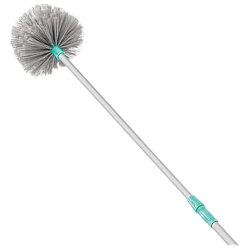 Milton - Spotzero Plastic Web Blaster/Jala Broom - With Flexible Bristles, Lightweight, Aqua Green, 1 pc  