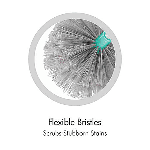 Milton - Spotzero Plastic Web Blaster/Jala Broom - With Flexible Bristles, Lightweight, Aqua Green, 1 pc  