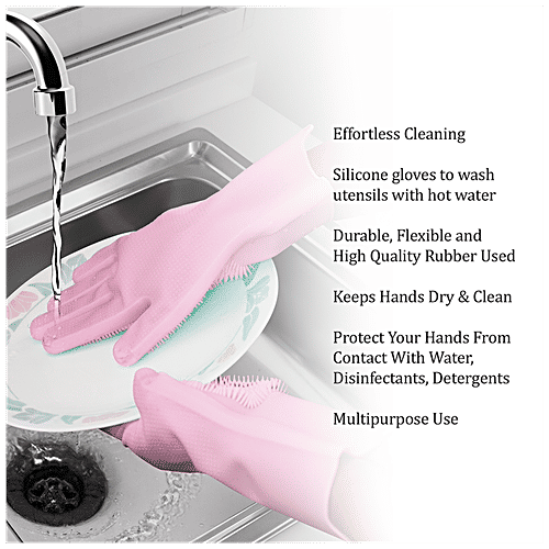 Buy Milton Spotzero Multipurpose Gloves Flexible & Durable, Multicoloured Online at Best