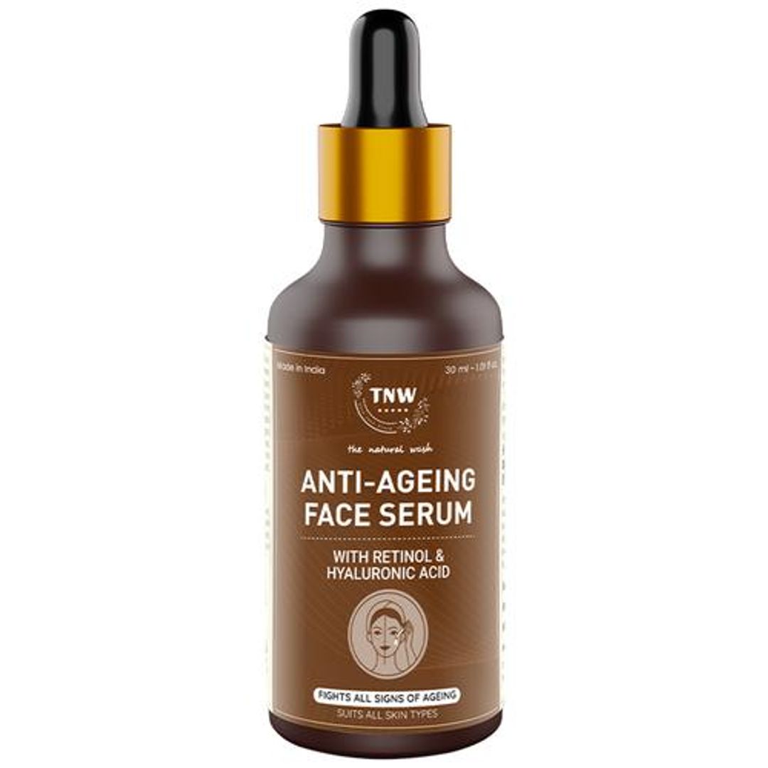 TNW-The Natural Wash Anti-Ageing Face Serum - With Retinol & Hyaluronic Acid, 30 ml 