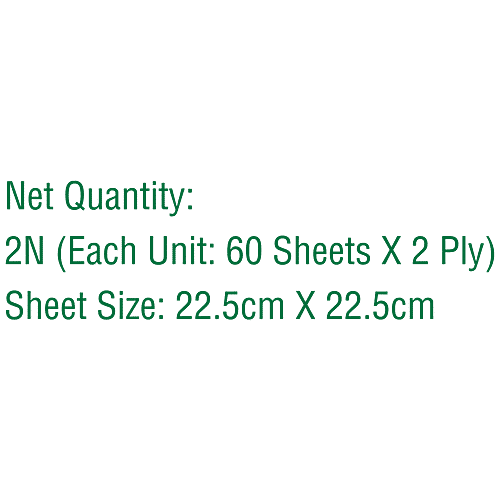 bb home Earth Kitchen Towel - 2 Ply, Soft, Hygienic & Highly Absorbent, 100% Eco-Friendly, 120 pcs (Pack of 2) 