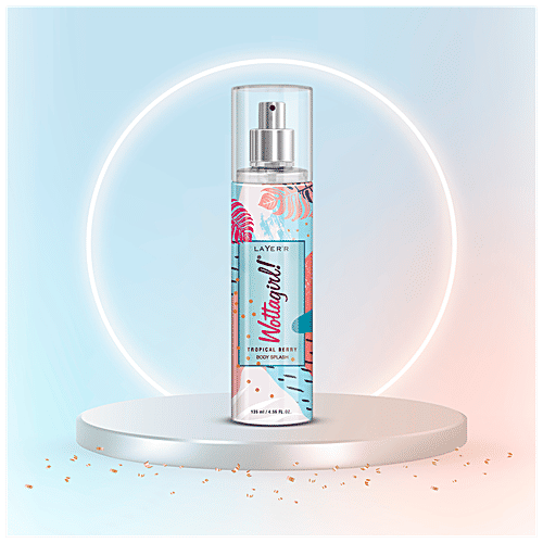 Layerr Wottagirl! - Body Splash, Tropical Berry, 135 ml Bottle