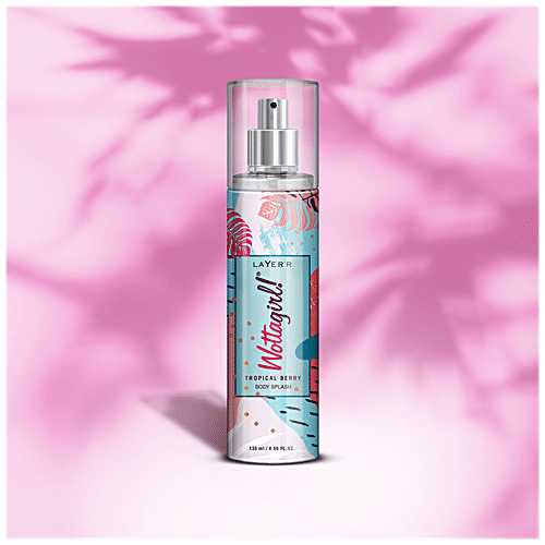 Layerr Wottagirl! - Body Splash, Tropical Berry, 135 ml Bottle