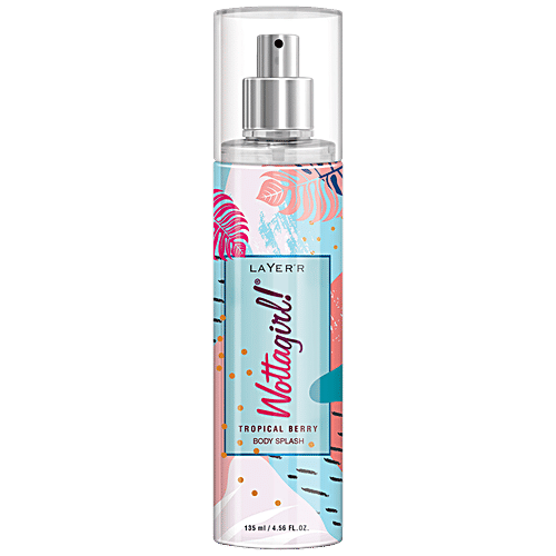 Layerr Wottagirl! - Body Splash, Tropical Berry, 135 ml Bottle