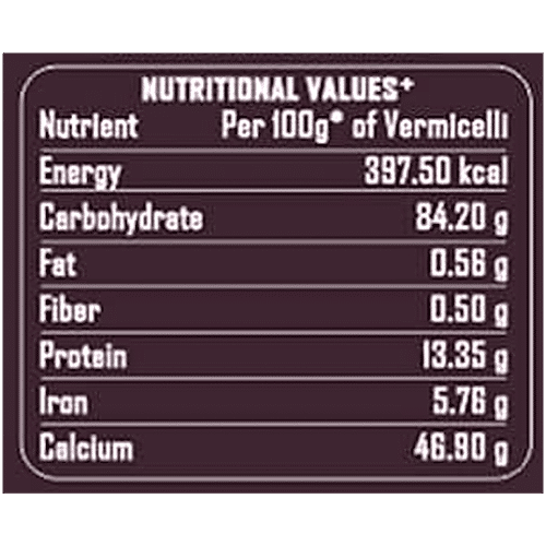 Sugar Watchers Low GI Vermicelli | Sewai | No Maida | Diabetic Friendly, 180 g Low GI
Diabetic Friendly
Natural