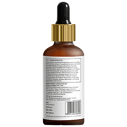 SIRONA 20% Vitamin C Face Serum for Men & Women 30 ml for Repair Skin Damage, Heals Dark Spots & Makes Skin Radiant with Niacinamide, Gotu Kola & Tasmanian Pepper Fruit, 30 ml Bottle