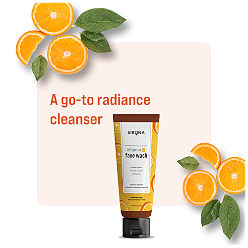 Buy Sirona Vitamin C Face Wash Provides Radiance & Removes Impurities