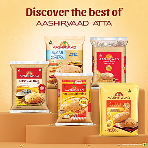 Aashirvaad Atta With Multigrains, 10 kg  High Fibre
