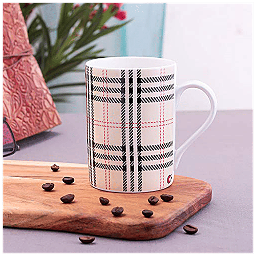 JCPL Ceramic Coffee/Milk Mug - Pride, Cream, 330 ml