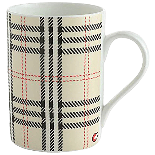 JCPL Ceramic Coffee/Milk Mug - Pride, Cream, 330 ml