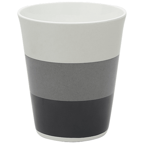 JCPL Ceramic Coffee/Milk Mug - Zing, Stripes, 340 ml