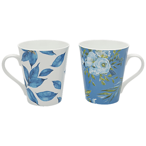 Clay Craft Ceramic Coffee/Milk Mug - Zing, Imperial Blue, 340 ml
