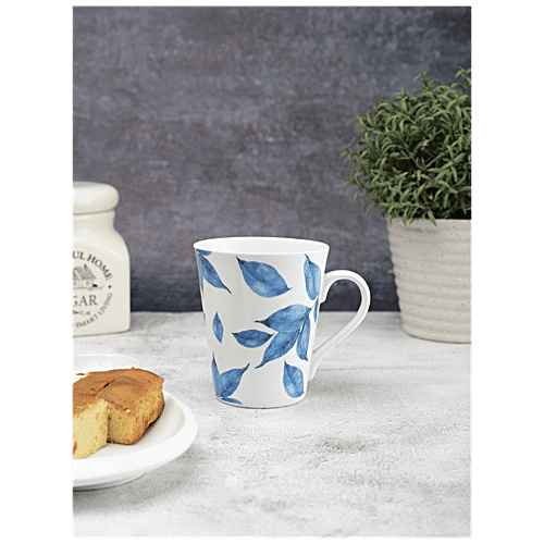 Clay Craft Ceramic Coffee/Milk Mug - Zing, Imperial Blue, 340 ml