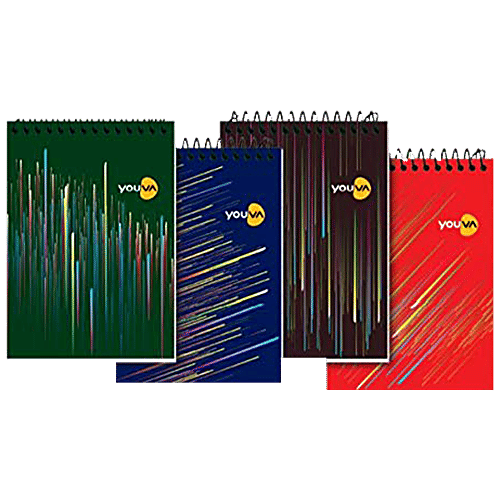Buy Navneet Youva Spiral Bound Pocket Diary With Dispenser, Single Line, 72 Pages Online at